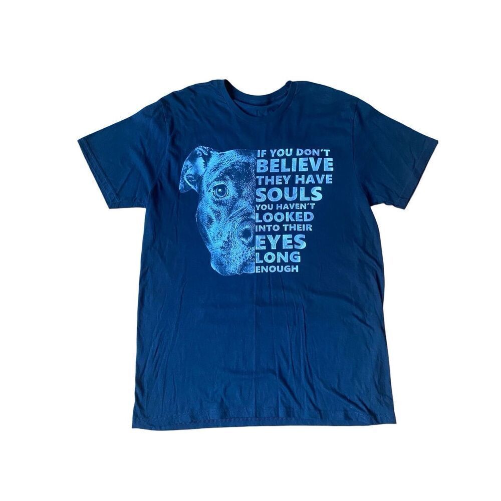 Animal rights T-shirt pit bull large